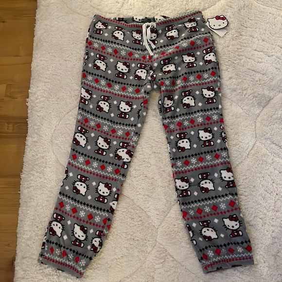 Hello Kitty Pants - Hello Kitty fleece pant. XL. New!